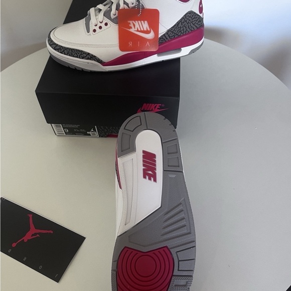 Nike Air Jordan 3 OG Men\'s Size Fire RedWhiteCement GreyBlack DN3010